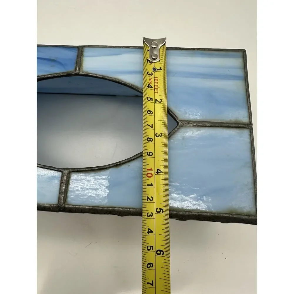 Stained Glass Tiffany Style Tissue Box Cover Decorative Decor Read
